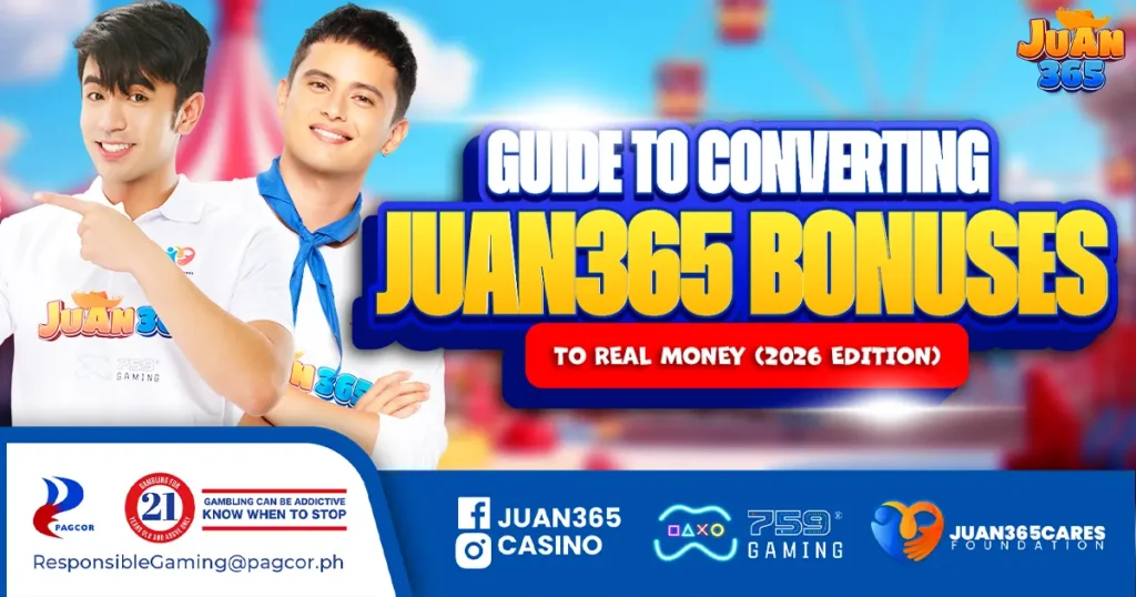 how to convert bonus to cash in juan365