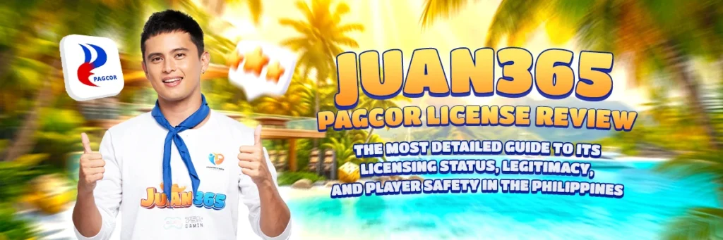 image of juan365 pagcor license review: the most detailed guide to its licensing status, legitimacy, and player safety in the philippines