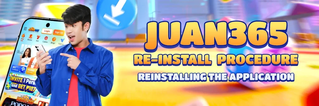 image of juan365 reinstall procedure: reinstalling the application